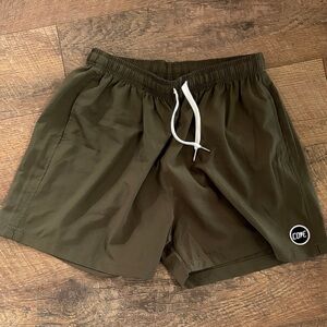 Cove Men's Dark Green Athletic Shorts